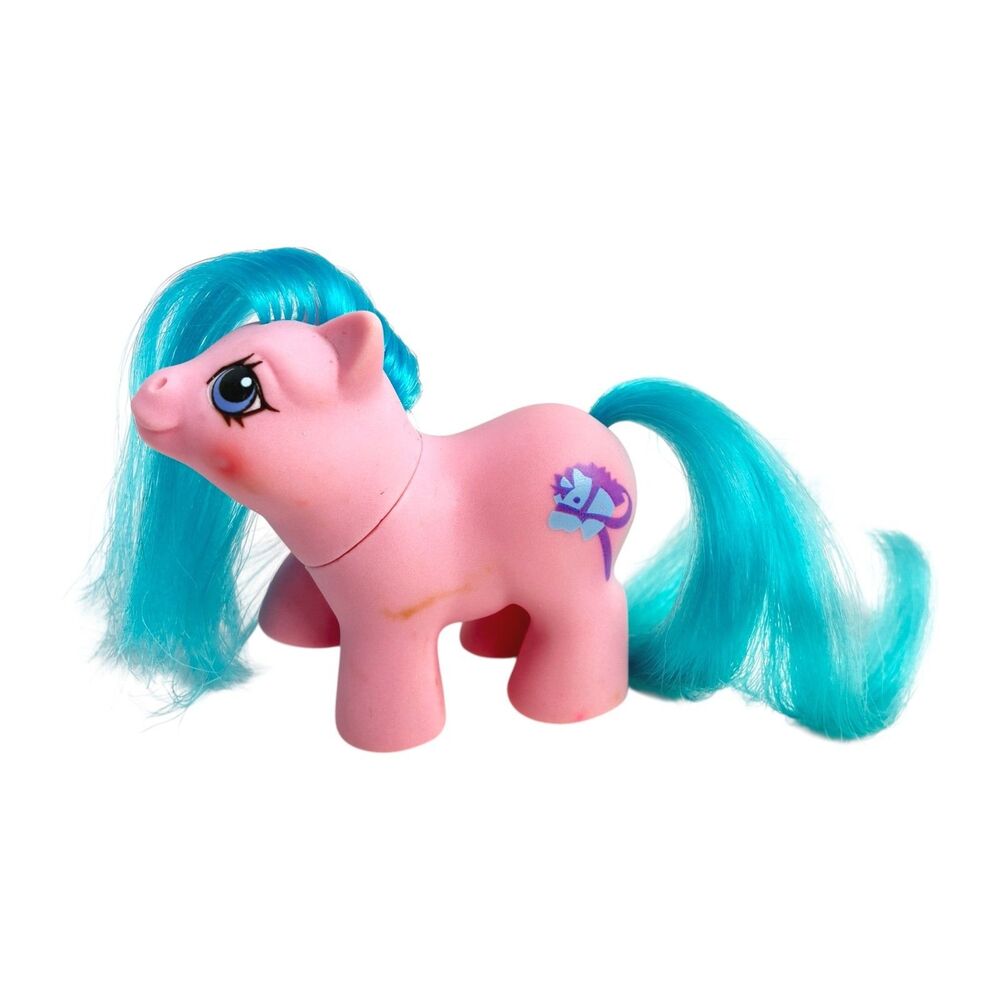 VTG G1 My Little Pony Newborn Twin Sniffles Hobby Horse Pink Blue Hasbro 1988